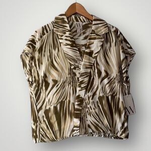 🎉5 for $45 🎉NWT Worthington Wrap Top Blouse Shirt Women Size M